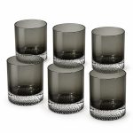 Fun Classy 6'lı Cam Su Bardağı Seti 350 ml - Duman Gri - Görsel 2