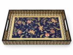 Glamour MDF Servis Tepsisi - 40 x 25 x 4,5 cm - Görsel 2