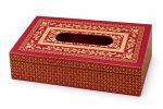 Glamour MDF Peçetelik - Kırmızı - 24 x 14 x 8 cm - Görsel 4