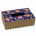 Glamour MDF Peçetelik - Mavi - 24 x 14 x 8 cm - Görsel 3