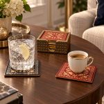 Glamour MDF Bardak Altlığı - 10 x 10 cm