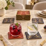 Glamour MDF Bardak Altlığı - 10 x 10 cm - Görsel 3