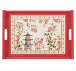 Jardins D'orient Kulplu Melamin Tepsi - 52 x 37 cm