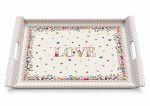 Mon Amour Kulplu Tepsi - 52 x 37 cm - Görsel 2