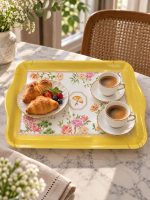 Jardins D'orient Kulplu Melamin Tepsi - 33 × 22 cm - Görsel 3