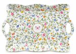 Dancing Butterflies Melamin Kulplu Tepsi - 53 x 38 cm