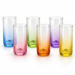 Rainbow 6'Lı Cam Bardak Seti - 500 ml - Görsel 2