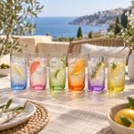 Rainbow 6'Lı Cam Bardak Seti - 500 ml - Görsel 3