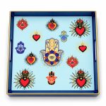 Icons El Desenli Polipropilen Tepsi - 33 × 33 × 4 cm