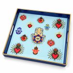 Icons El Desenli Polipropilen Tepsi - 33 × 33 × 4 cm - Görsel 2