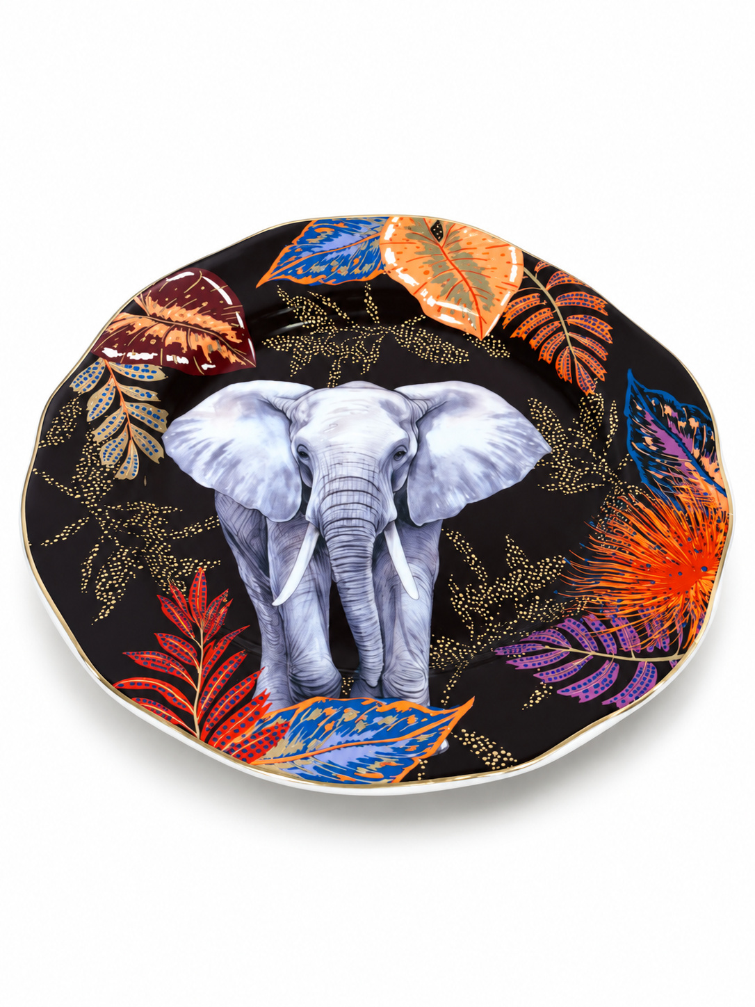 8001544177588_1.jpeg Sauvage Fil Desenli Porselen Pasta Tabağı - 20 cm - Görsel 1