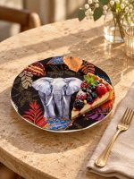 Sauvage Fil Desenli Porselen Pasta Tabağı - 20 cm - Görsel 3