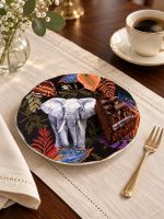Sauvage Fil Desenli Porselen Pasta Tabağı - 20 cm - Görsel 4