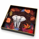 Sauvage Fil Desenli Sunum Tepsisi - 33 x 33 x 4 cm