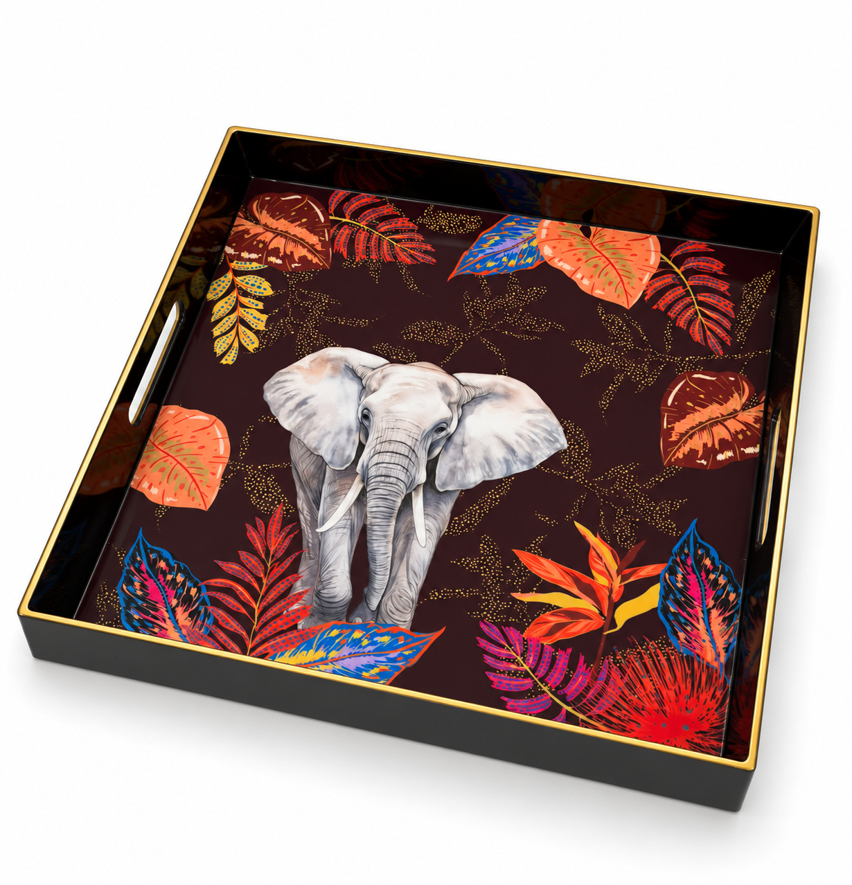8001544177656_1.jpeg Sauvage Fil Desenli Sunum Tepsisi - 33 x 33 x 4 cm - Görsel 1