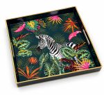 Sauvage Zebra Desenli Sunum Tepsisi - 33 x 33 x 4 cm - Görsel 4