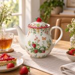 Jardin Des Fraises Porselen Çaydanlık · 900 ml - Görsel 4