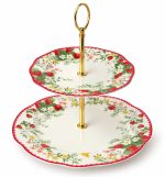 Jardin Des Fraises 2 Katlı Porselen Sunumluk - 16 cm - Görsel 3