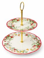 Jardin Des Fraises 2 Katlı Porselen Sunumluk - 16 cm - Görsel 4