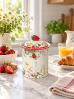 Jardin Des Fraises Lifestyle Porselen Kavanoz 8,5 x 11 cm
