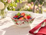 Jardin Des Fraises Porselen Kase - 12 cm - Görsel 3