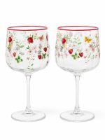 Jardin Des Fraises 2'li Cam Şarap Kadehi Seti - 450 ml - Görsel 3