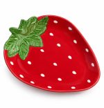 Jardin Des Fraises Çilek Şeklinde Porselen Sunumluk - 20,5 x 17,5 cm - Görsel 2