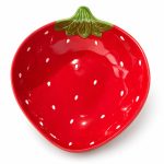 Jardin Des Fraises Çilek Şeklinde Porselen Sunumluk - 25,5 x 21 cm - Görsel 4