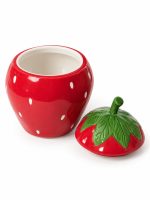 Jardin Des Fraises Vakumlu Kapaklı Porselen Kavanoz - 12,5 x 18 cm - Görsel 2