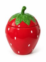 Jardin Des Fraises Vakumlu Kapaklı Porselen Kavanoz - 12,5 x 18 cm - Görsel 3