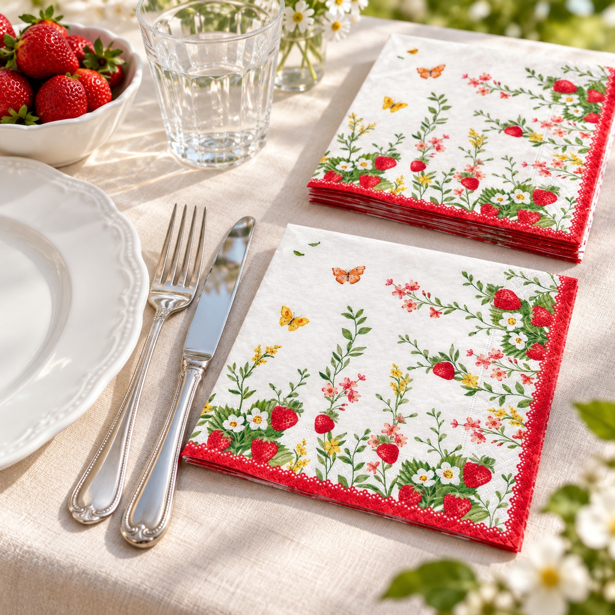 8001544180212_1.jpeg Jardin Des Fraises 20'li Kağıt Peçete - 33 x 33 cm - Görsel 1