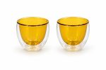 Monterey 2’li Çift Cidarlı Cam Espresso Bardağı Seti - 80 ml