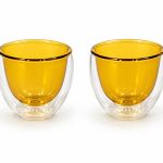 Monterey 2’li Çift Cidarlı Cam Espresso Bardağı Seti - 80 ml