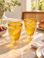 Monterey Çift Cidarlı 2’li Cam Bardak Seti - 220 ml - Görsel 3