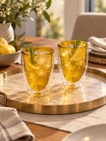Monterey Çift Cidarlı 2’li Cam Bardak Seti - 220 ml - Görsel 4