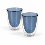 Monterey Mavi Çift Cidarlı Cam Bardak Seti - 220 ml - Görsel 2