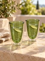 Monterey Çift Cidarlı 2’li Cam Bardak Seti - 220 ml - Görsel 4