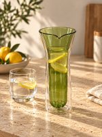 Monterey Çift Cidarlı Cam Sürahi - 800 ml - Görsel 3