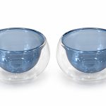 Çift Cidarlı 2’li Cam Tatlı Sunum Kase Seti - 180 ml